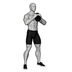 Kettlebell Goblet Squat demonstrated