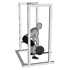 Barbell Rack Pull demonstrated